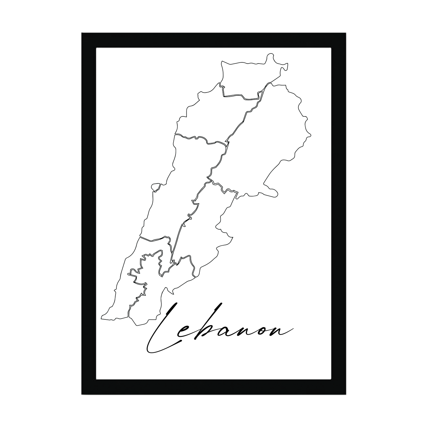 The Lebanon Frame - Map